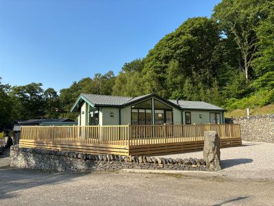 Atlas Laburnham lodge elevated corner plot in the Lake District